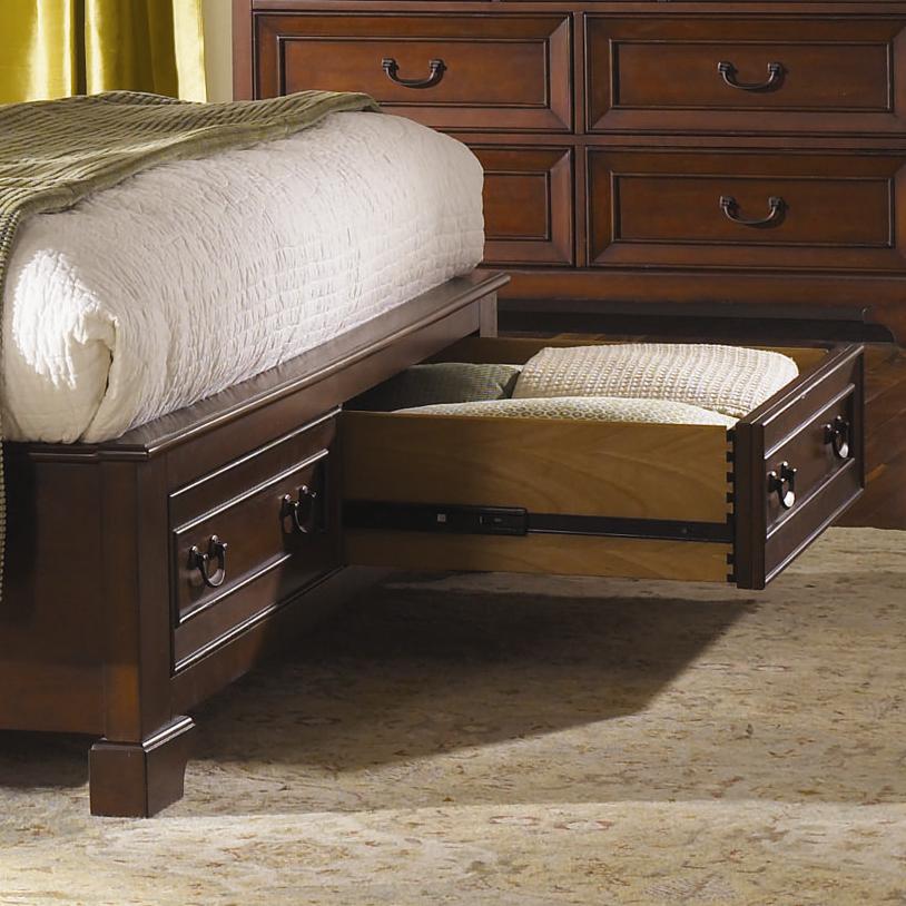 Aspenhome Richmond King Platform Bed with Sleigh Headboard & Storage